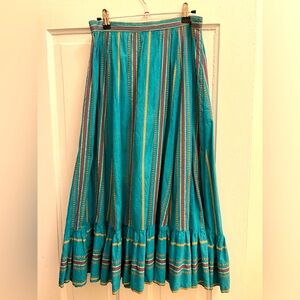 Tiered cotton midi maxi skirt vintage